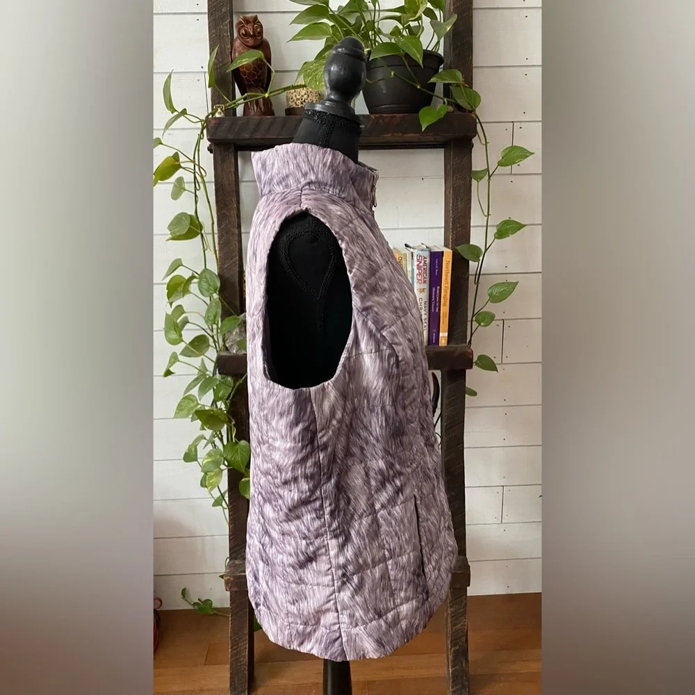Mountain Lake: Purple, White and Gray Brushed Vest